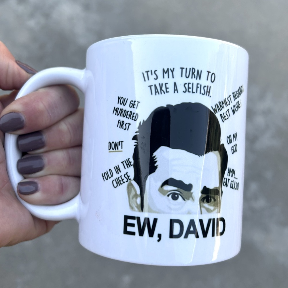 Schitt’s Creek Ew, David Mug | Double Sided Design | Time to take a selfish mug
